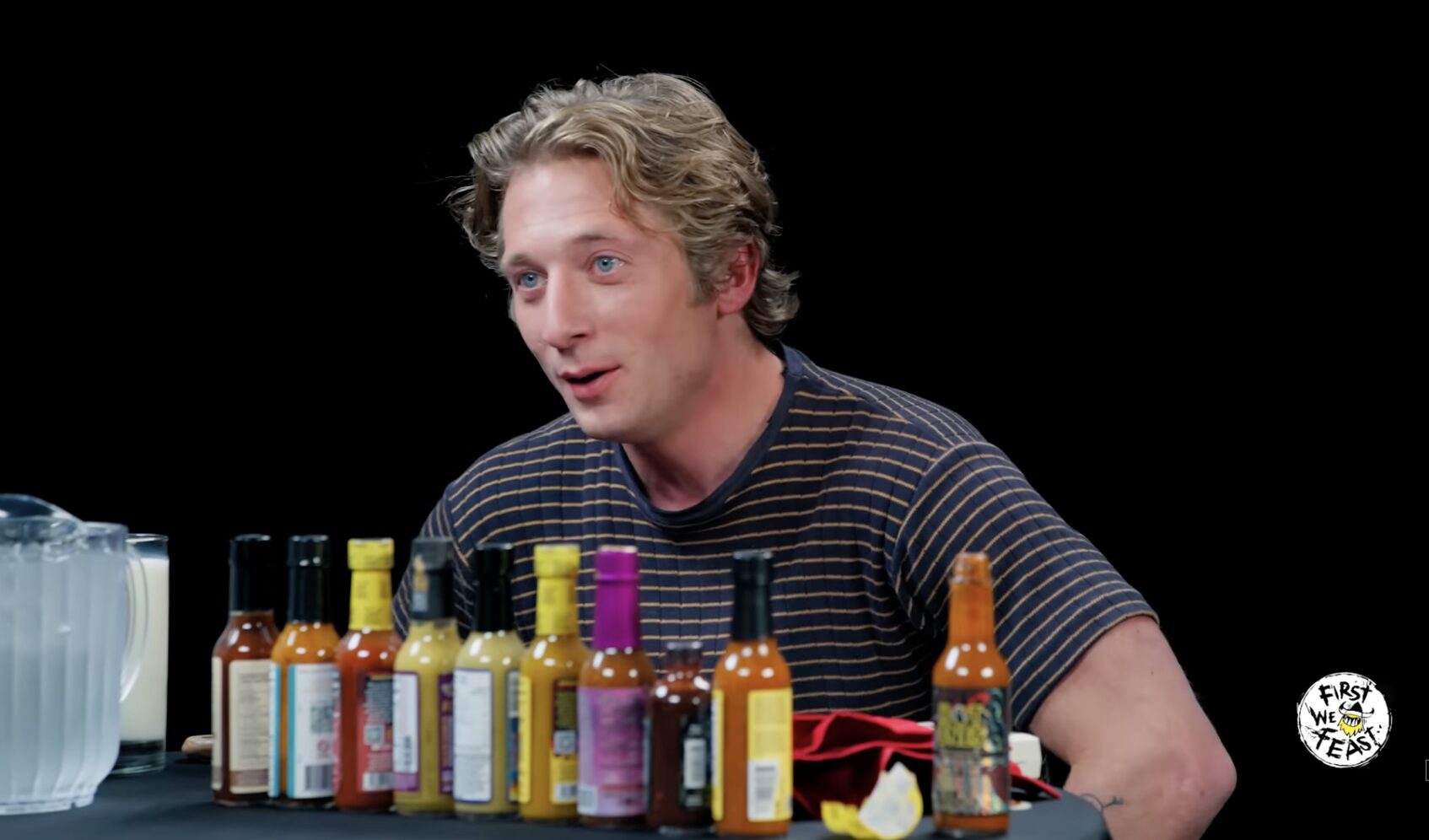 Jeremy Allen White Embraces Chaos While Eating Spicy Wings | Hot Ones